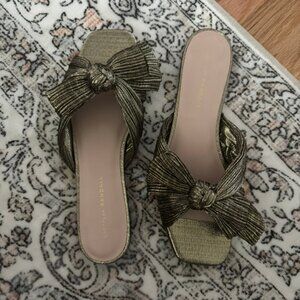 Loeffler Randall Dapne Pleated Bow Slide